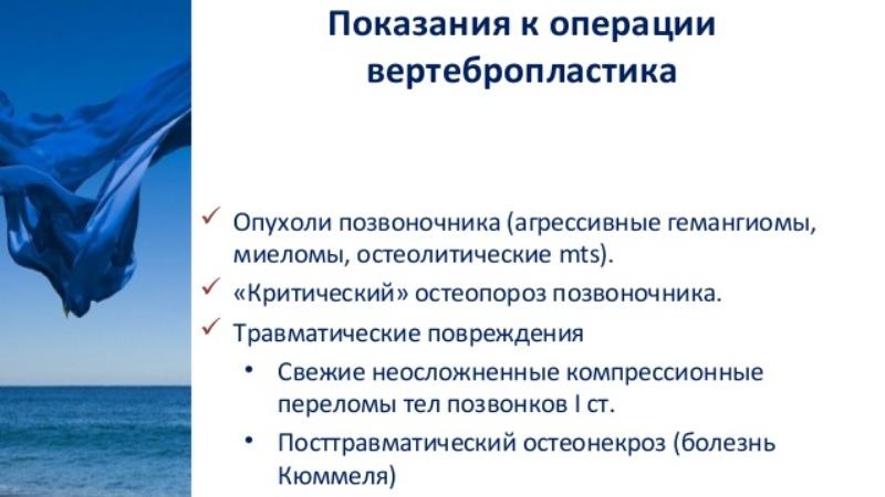 Показания